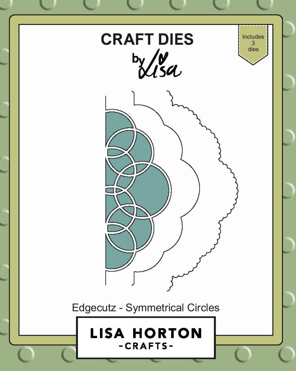 Lisa Horton --That Craft Place Lisa Horton Crafts Edgecutz Dies - Symmetrical Circles